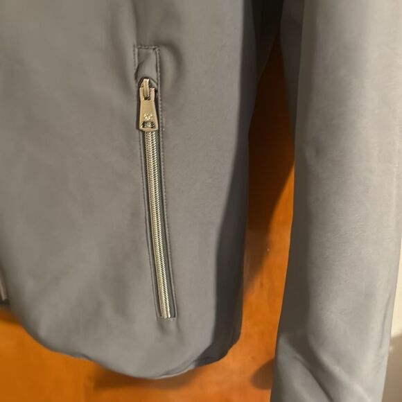 Kenneth Cole Jacket Mens Large Gray Zip Pockets Fleece Lined - Picture 3 of 5